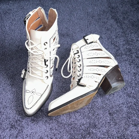 Coach zip up western boots size 6 - Picture 2 of 10